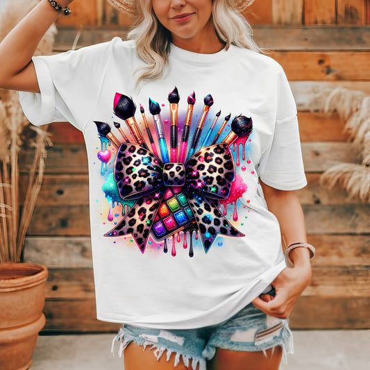 Cheetah Bow Make Up T~Shirt