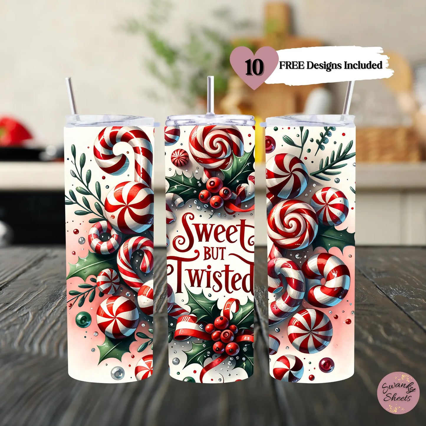 Sweet But Twisted Christmas Tumbler