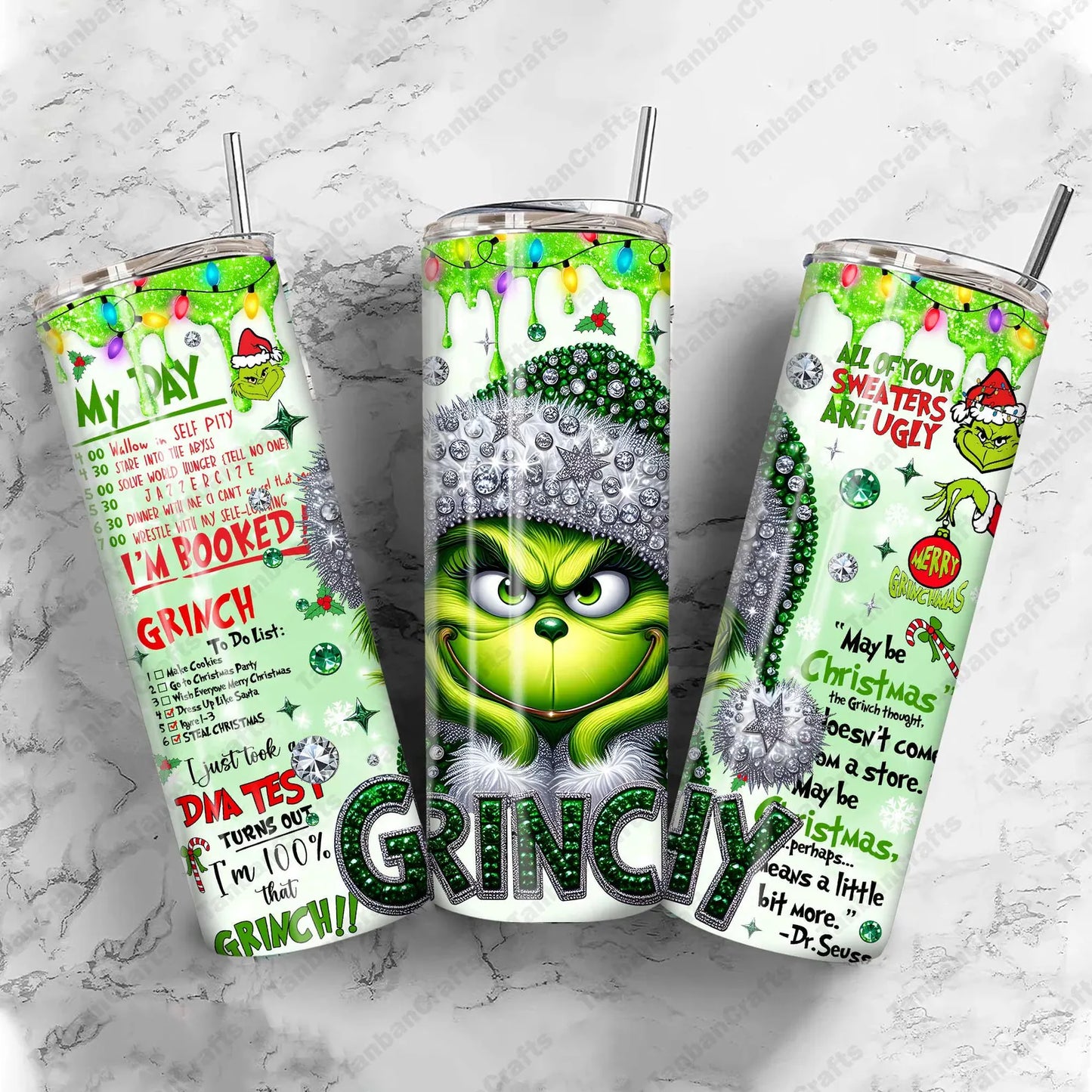 Grinchy Green Guy Tumbler