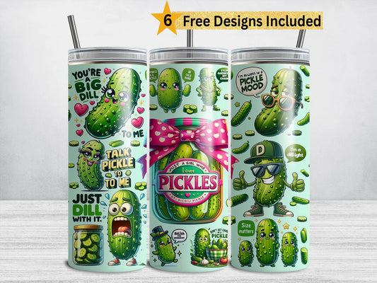 Pickle 20 oz Stainless Steel Tumbler | Double-Wall Vacuum Insulated Travel Mug with Lid & Straw