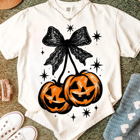 Faux Lace Pumpkin T~Shirt