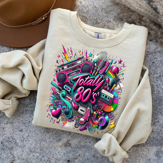 Totally 80's Splash Crew Neck Sweatshirt