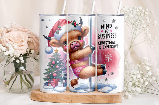 Shaggy Cow Christmas Is Expensive Tumbler