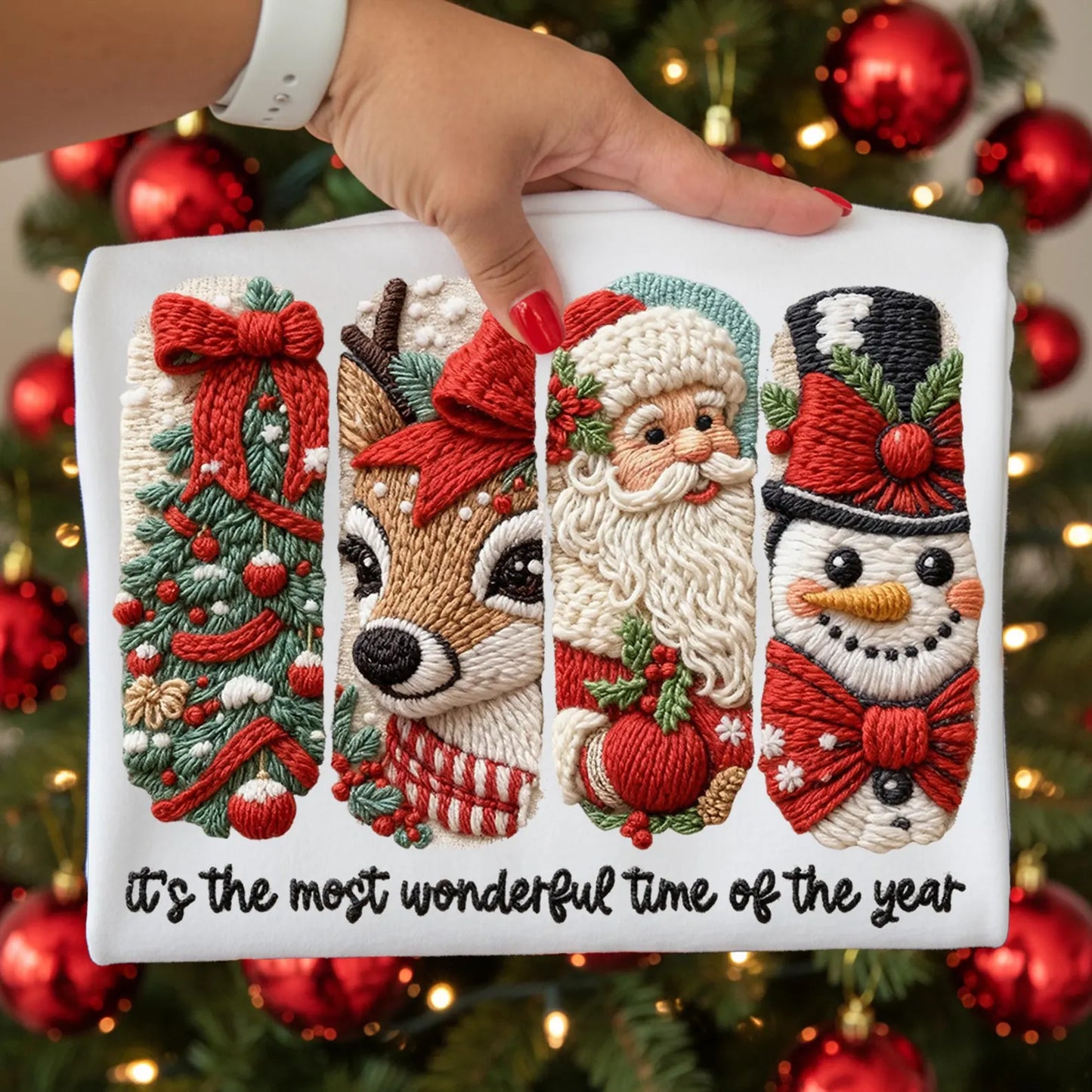 It's The Most Wonderful Time of the Year Faux Yarn T~Shirt