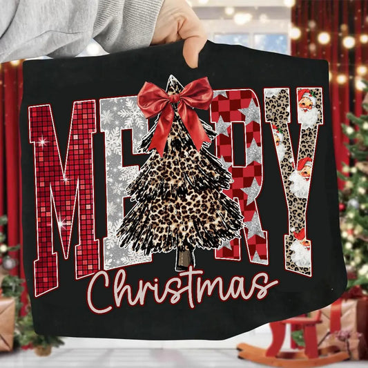 Merry Christmas Cheetah Tree T~Shirt