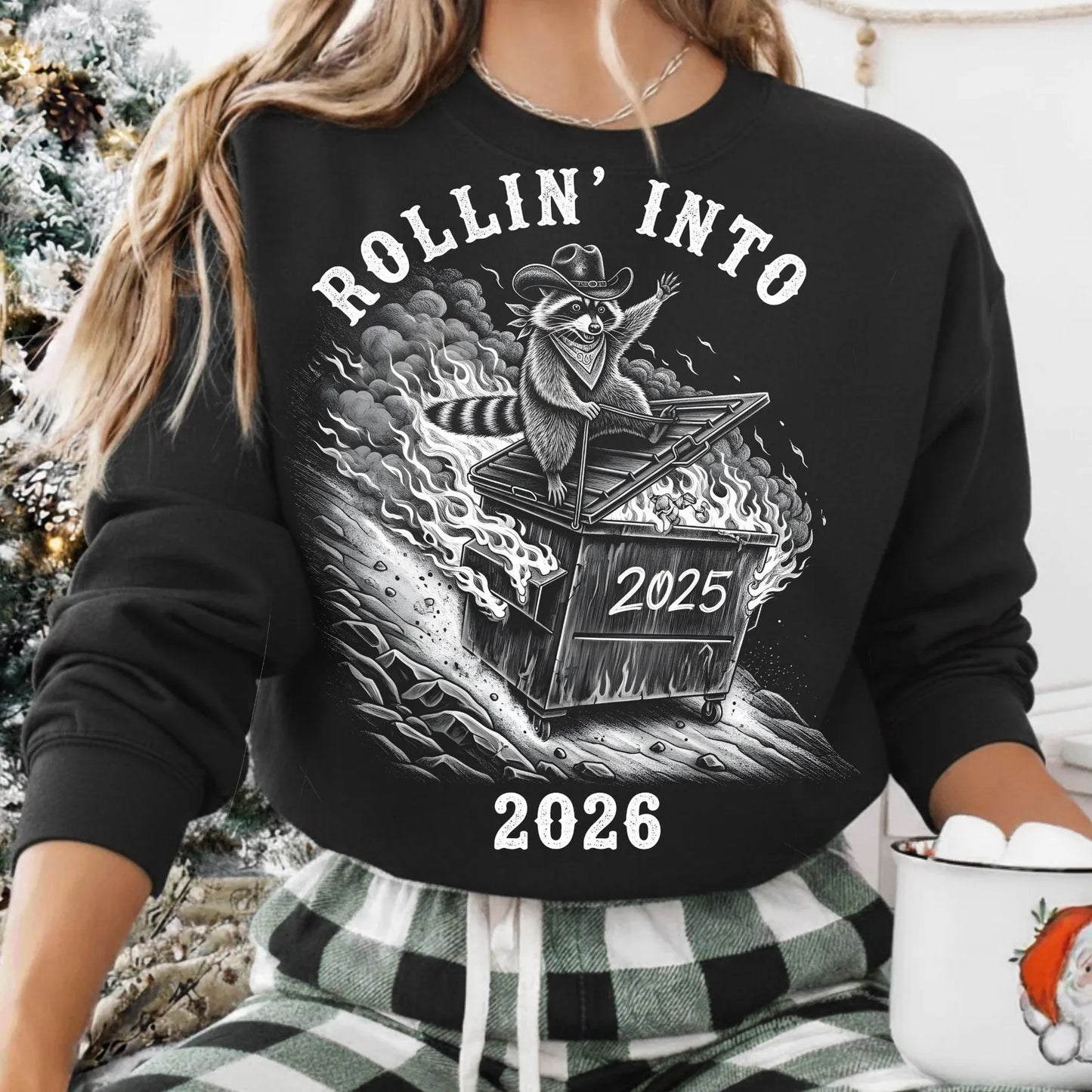 Rollin' Into 2026 Dumpster Fire T Shirt