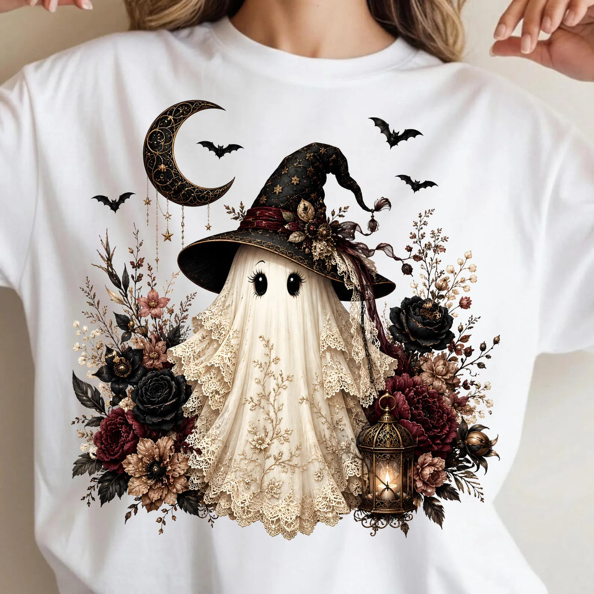 Dark Coquette Ghost ~ CHOOSE T SHIRT, SWEATSHIRT, HOODIE