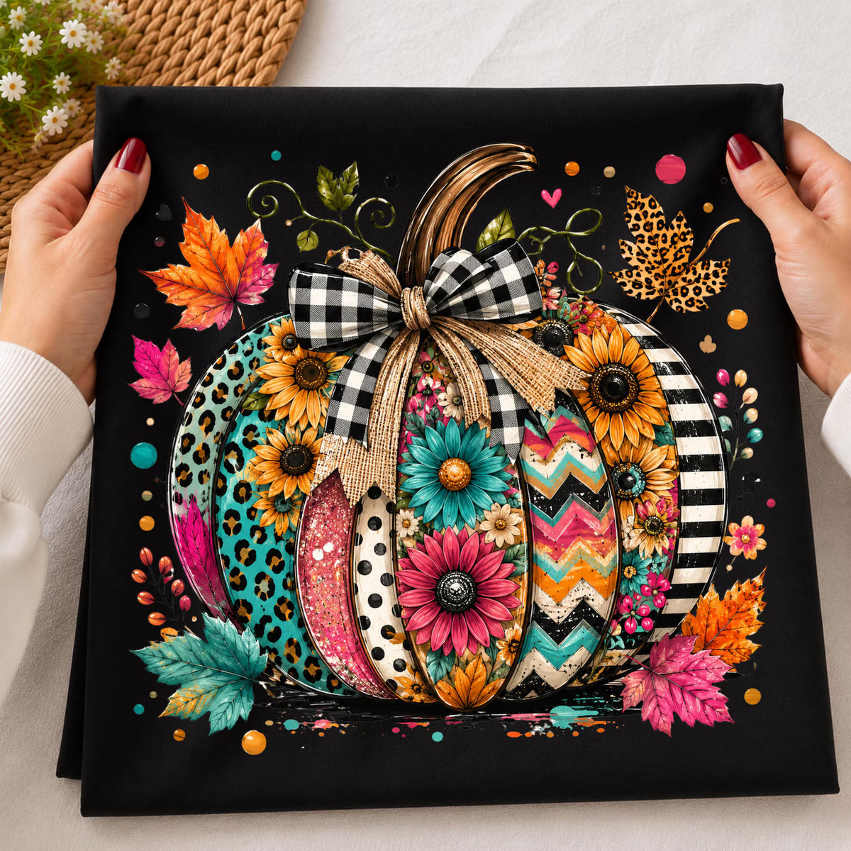 Colorful Pumpkins ~ CHOOSE T SHIRT, SWEATSHIRT, HOODIE
