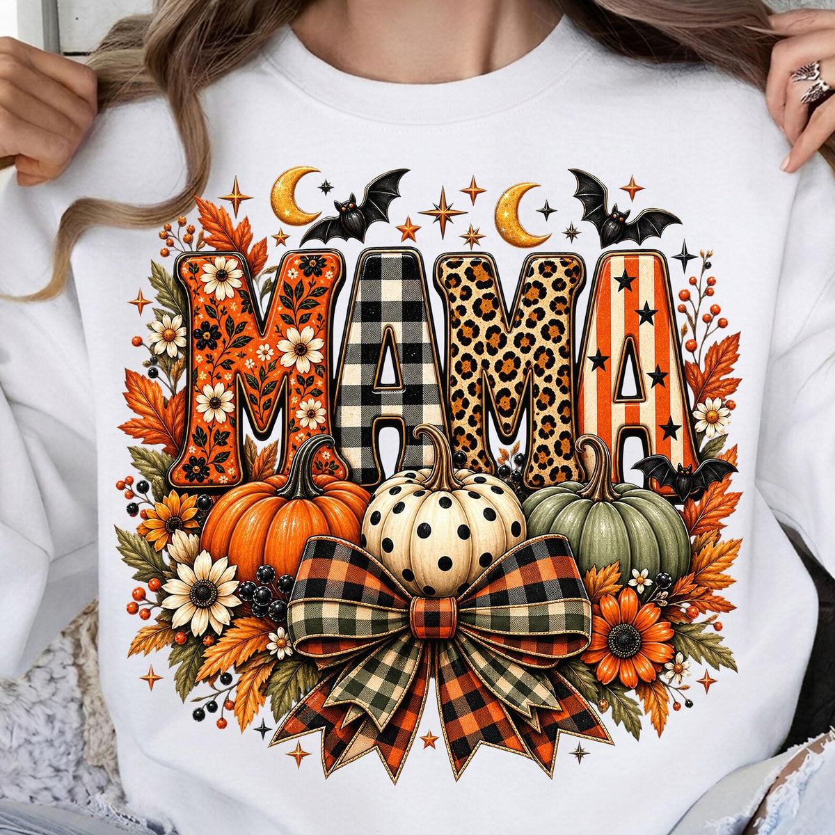 Mama Pumpkin Fall Halloween ~ CHOOSE T SHIRT, SWEATSHIRT, HOODIE