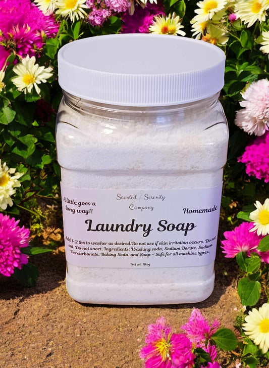 Homemade Laundry Soap ~ Safe for all machines~ 32 oz gripper bottle