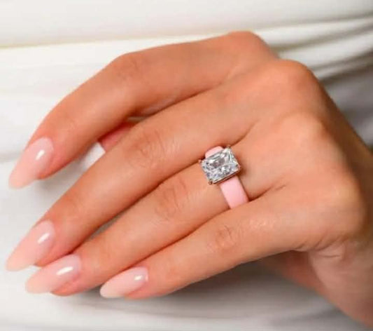 Silicone Diamond Statement Ring