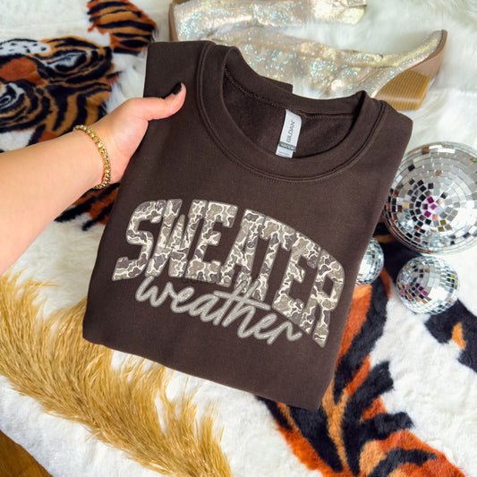 Sweater Weather Crew Neck Sweatshirt