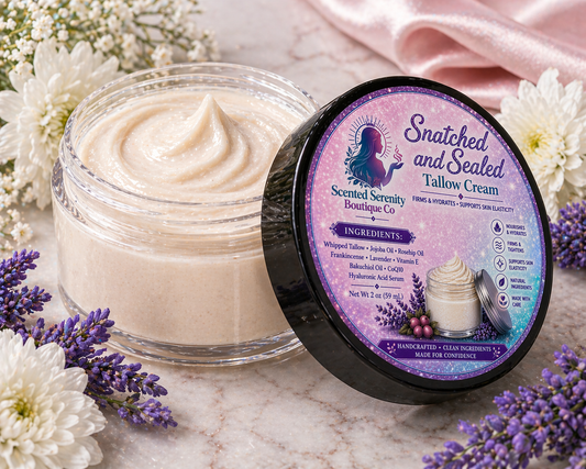 ✨ Snatched & Sealed Firming Neck Tallow Cream